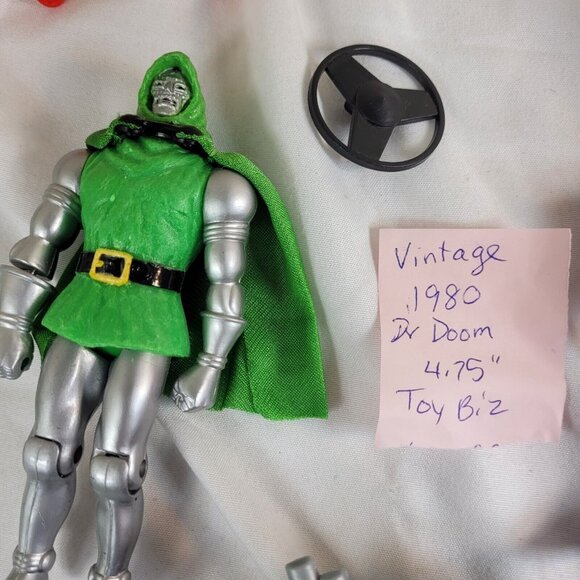 FANTASTIC FOUR Figure Lot of 6 NEAR MINT Human Torch Mr Fantastic Moleman Doom - Picture 7 of 14